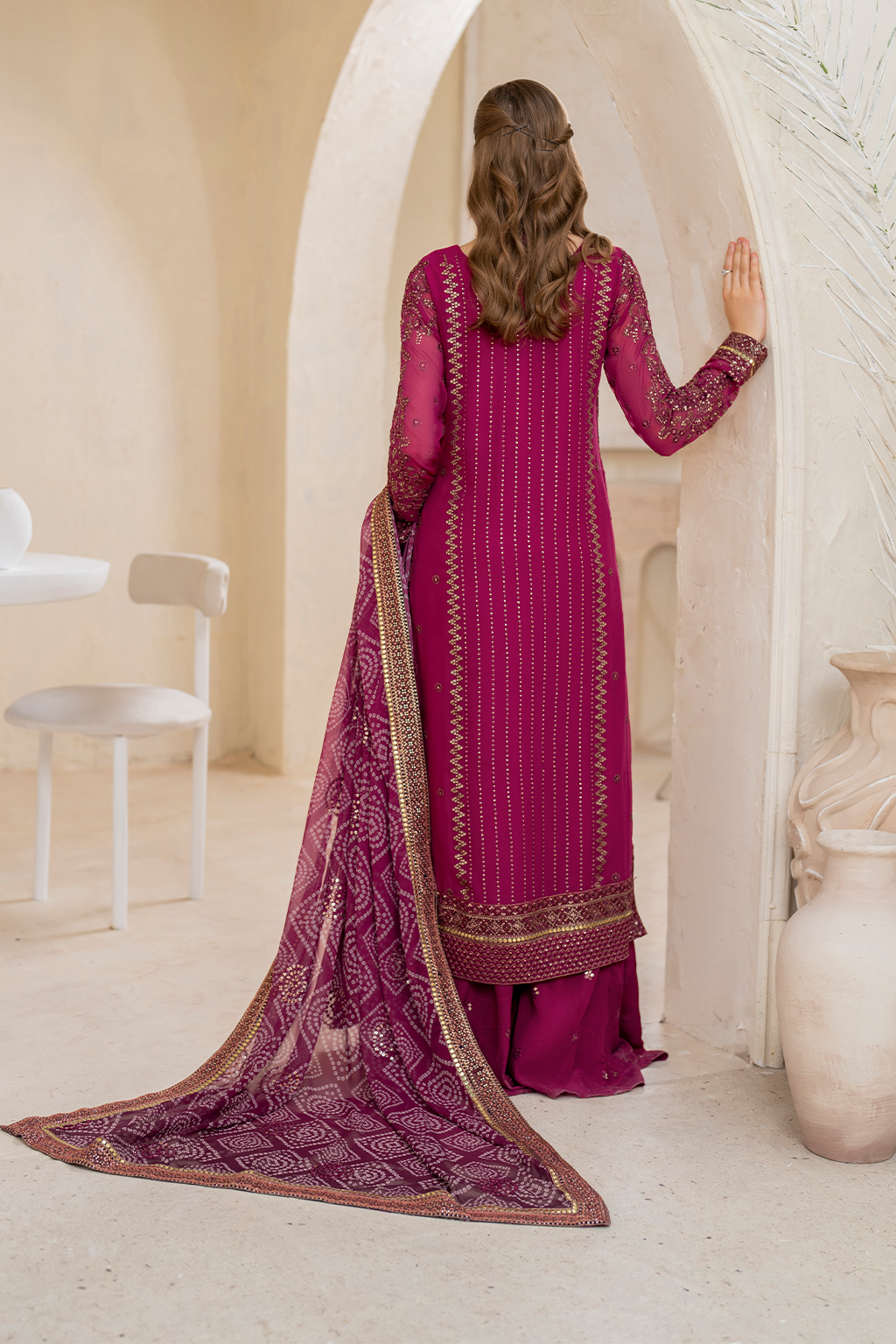 Iznik - Cc-45 Embroidered Chiffon