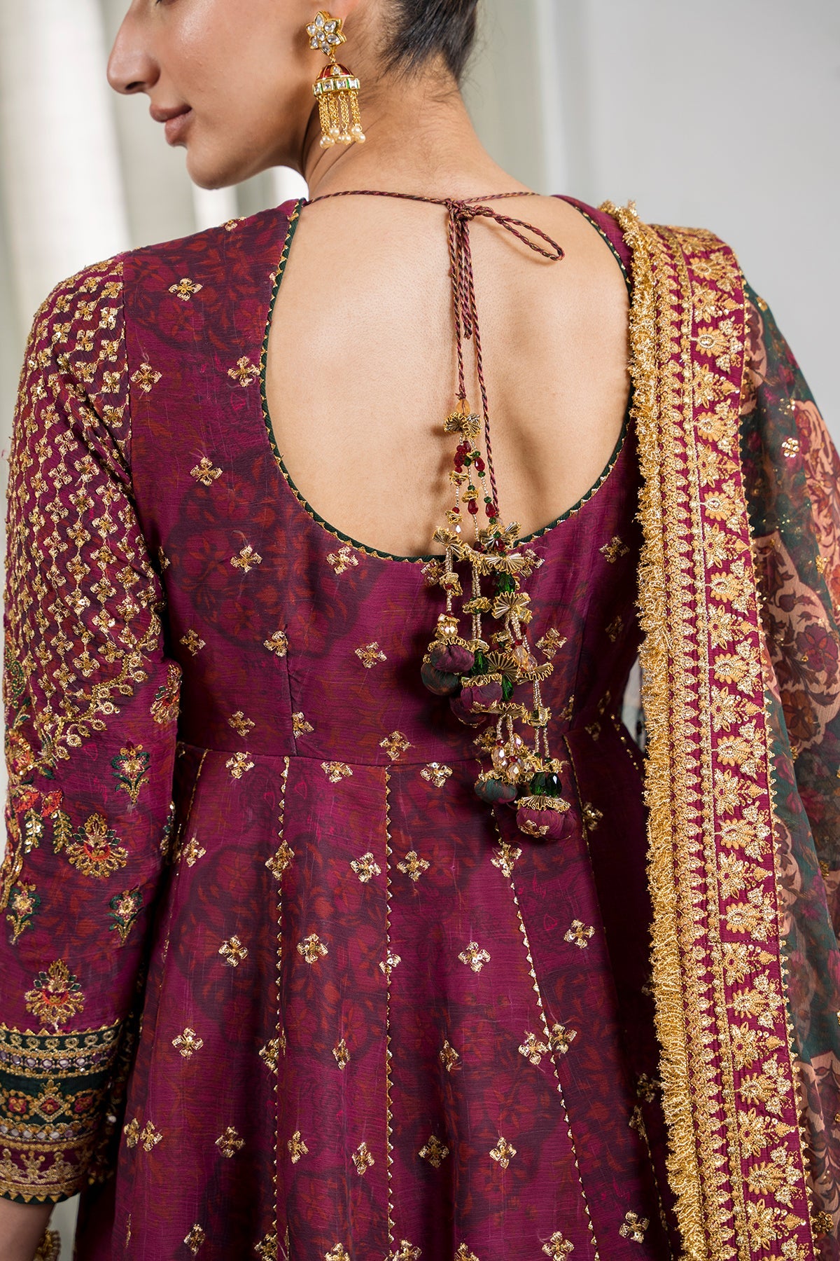 Baroque - Embroidered Chiffon Ch12-03 Stitched
