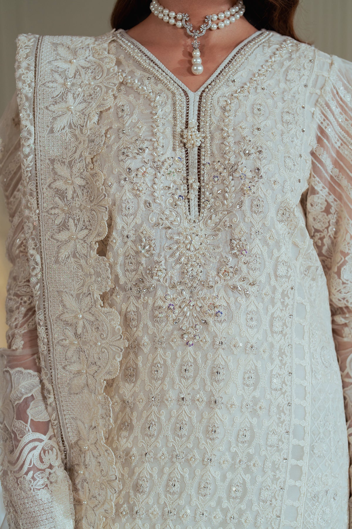 Baroque - Embroidered Chiffon Ch13-02 Stitched