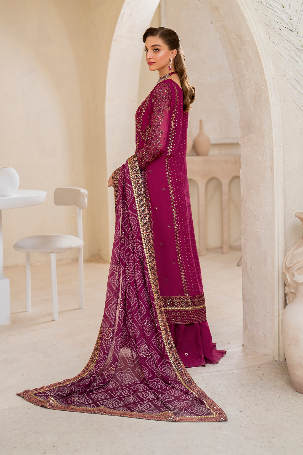 Iznik - Cc-45 Embroidered Chiffon