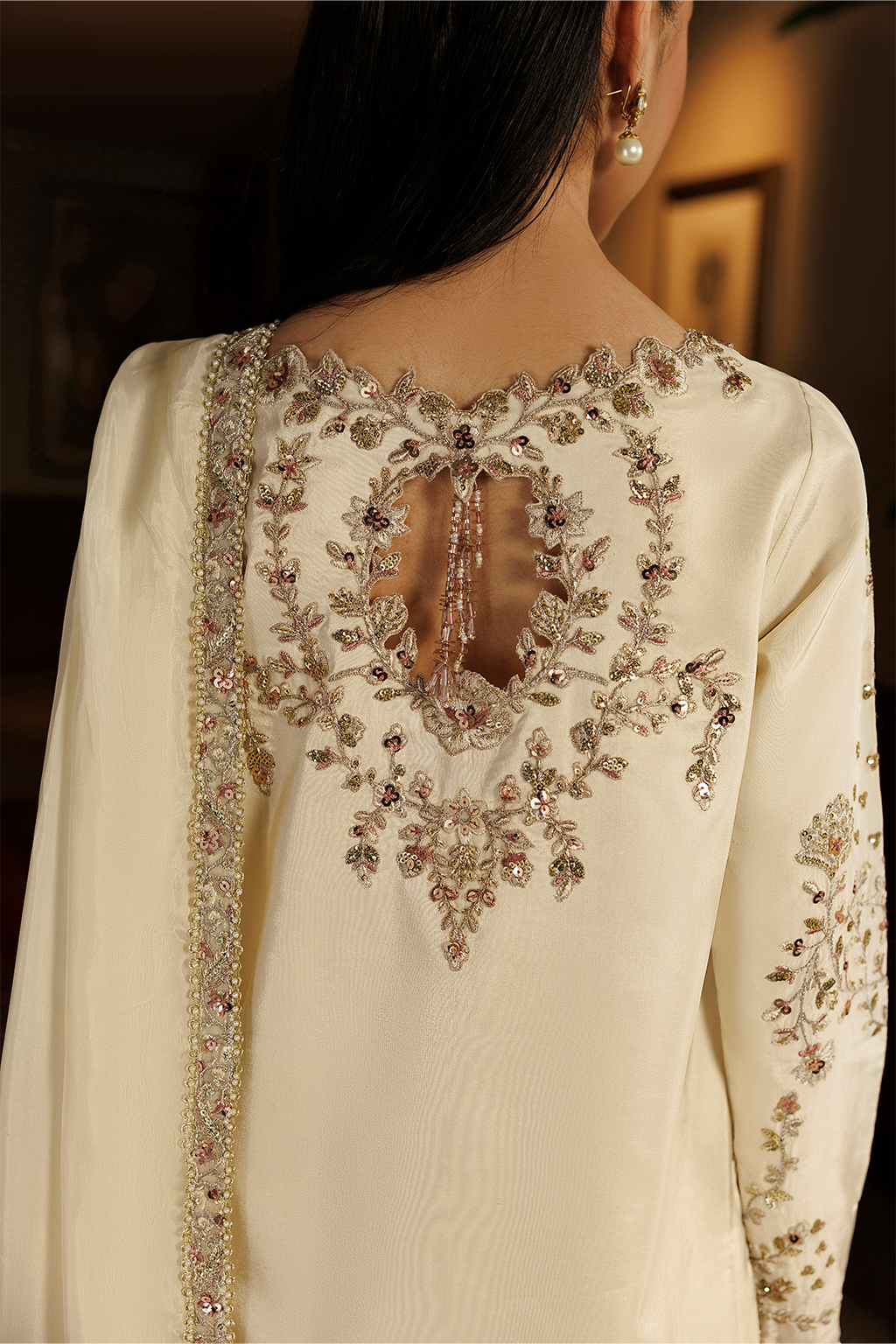 Iznik - Ue-720 Embroidered Ramen Silk