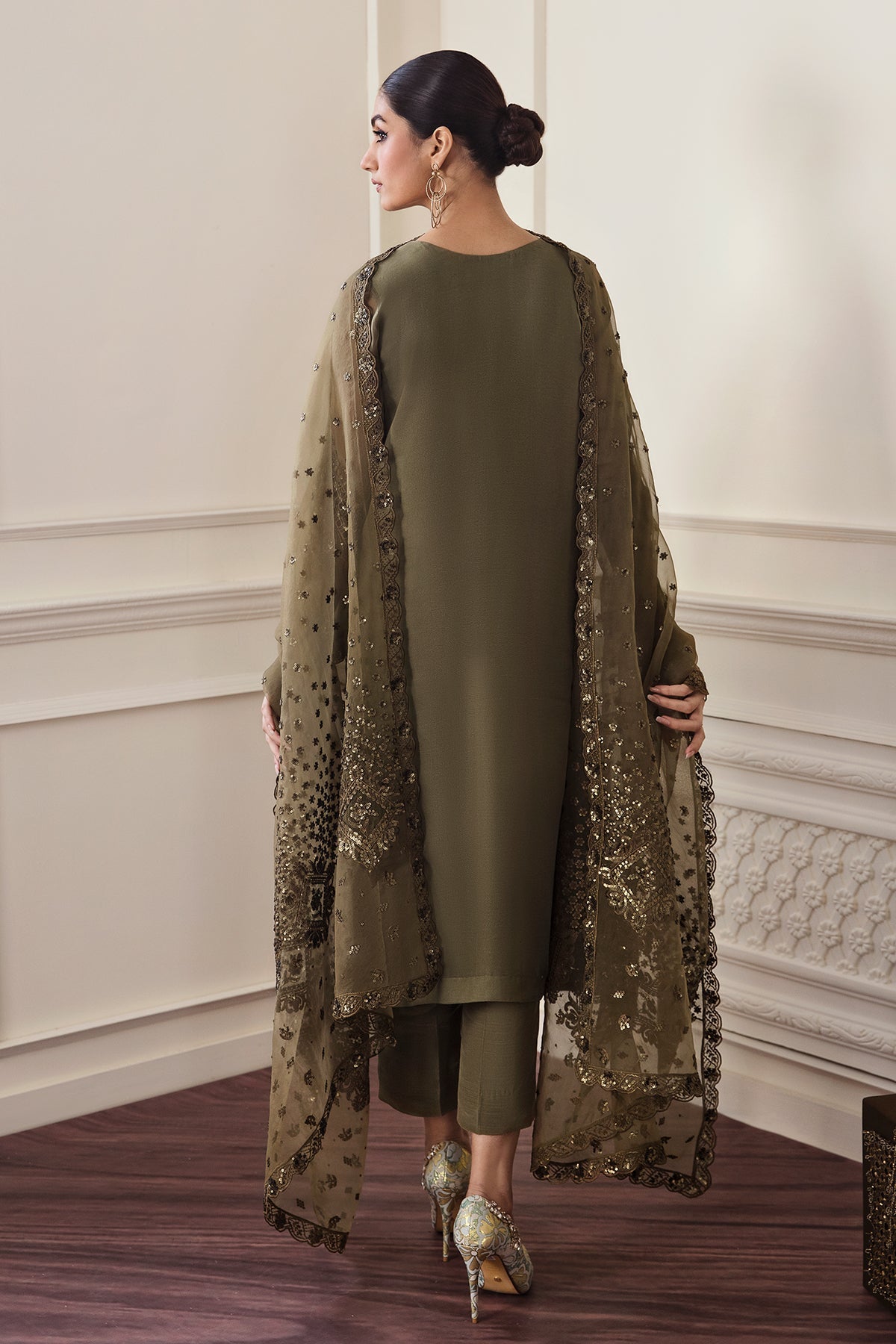 Baroque - Embroidered Chiffon UF-295