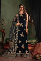 Iznik - Iv-51 Embroidered Velvet