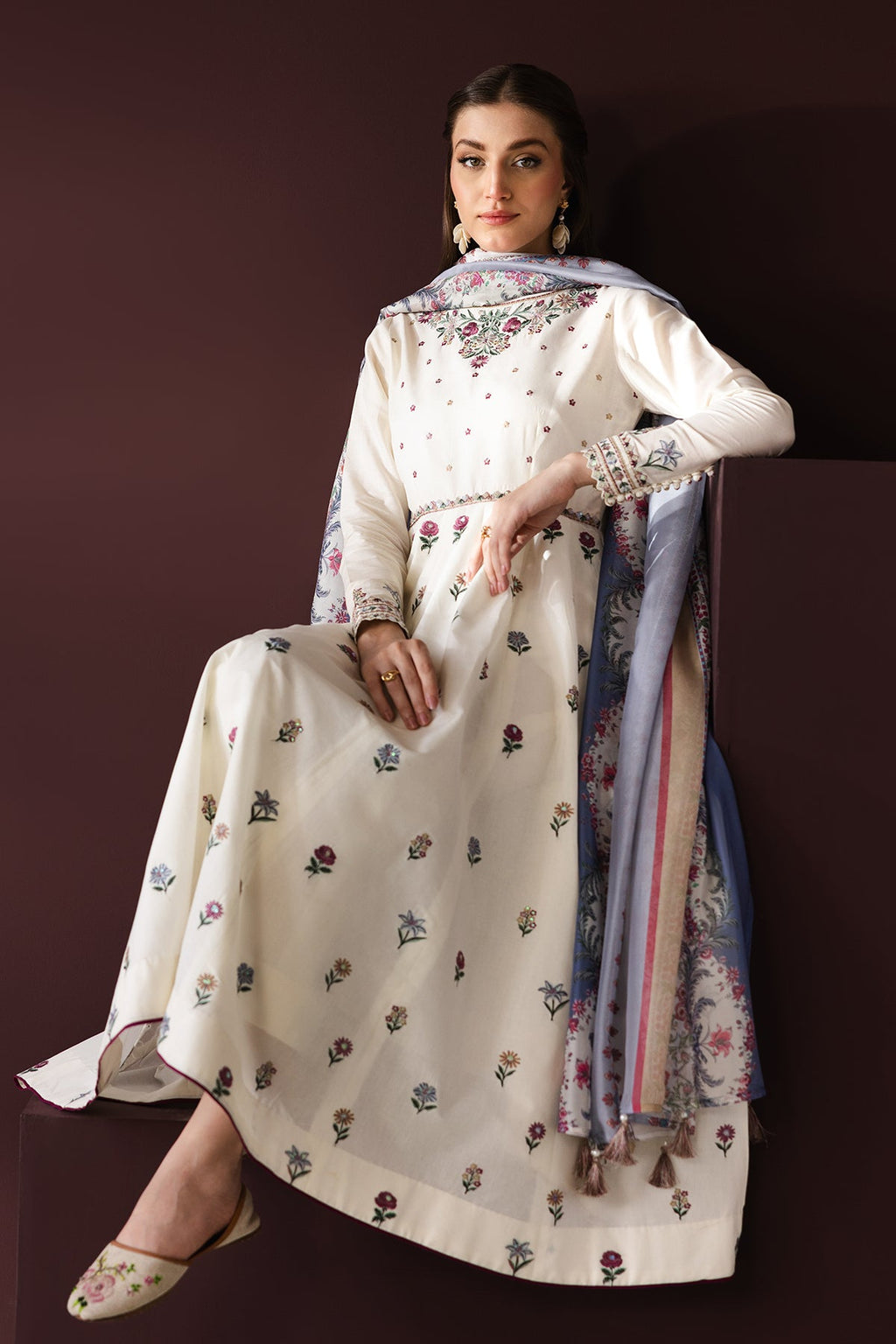 Baroque - Embroidered Self Jacquard PR-1280