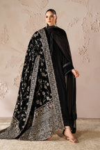 Baroque - Embroidered Velvet Shawl Vs-57
