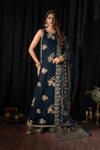 Iznik - Iv-51 Embroidered Velvet