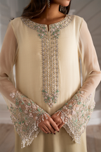 Iznik - Ue-413  Embroidered Chiffon