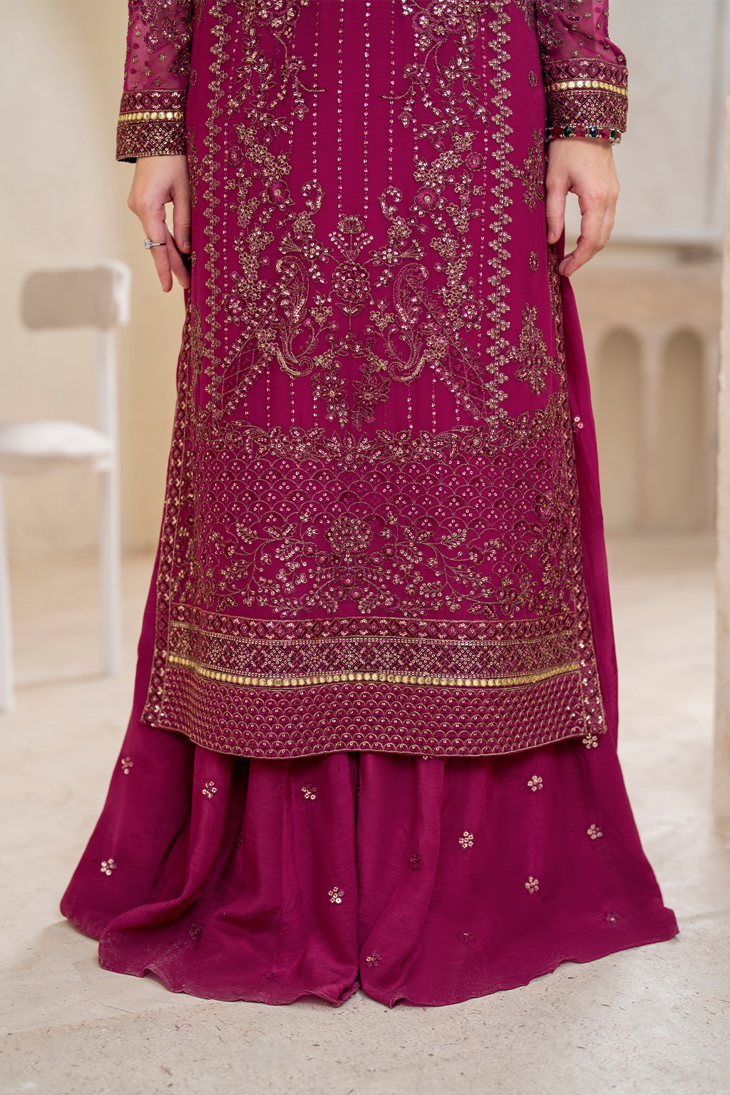 Iznik - Cc-45 Embroidered Chiffon