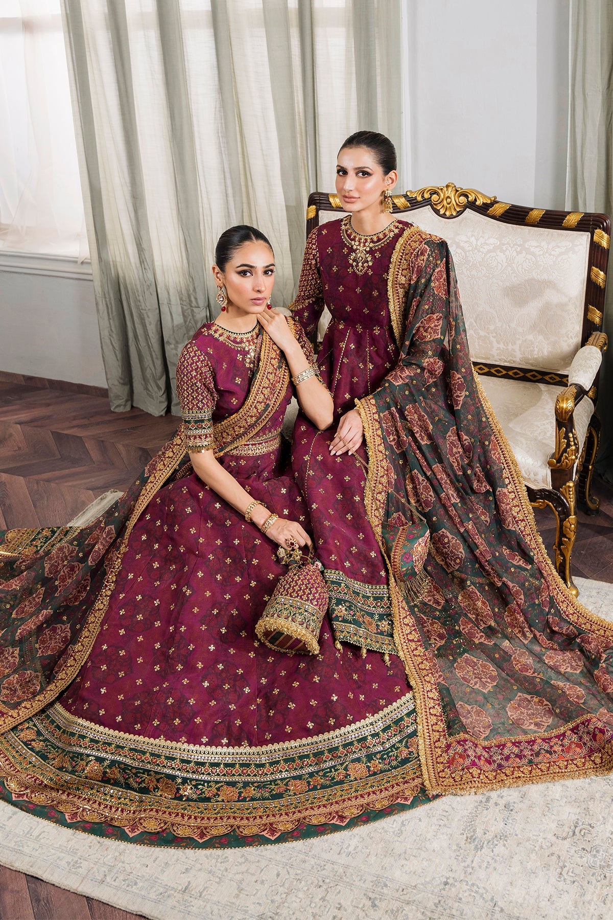 Baroque - Embroidered Chiffon Ch12-03 Stitched