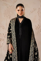 Baroque - Embroidered Velvet Shawl Vs-57