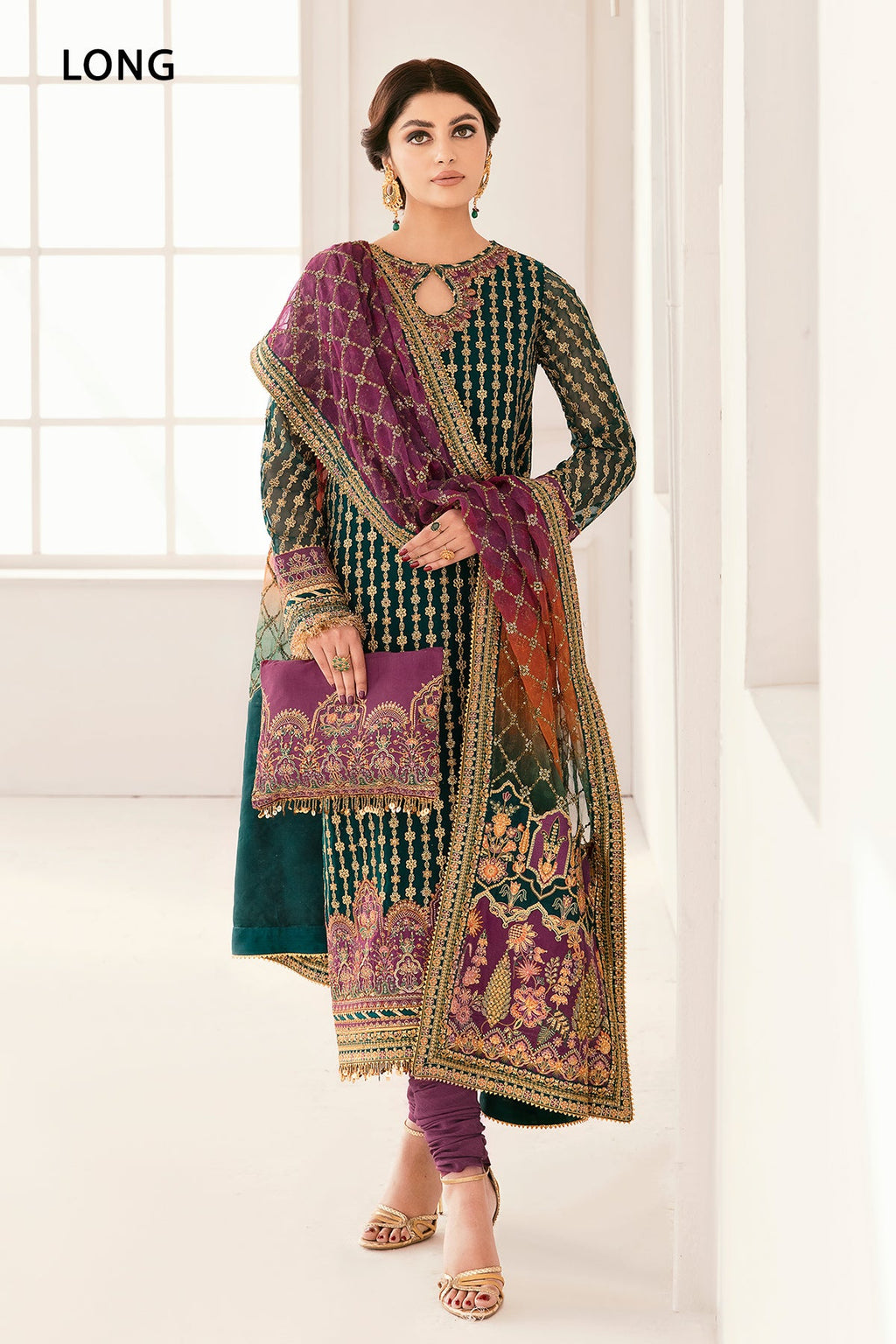 Baroque - Embroidered Chiffon Ch11-06 Stitched