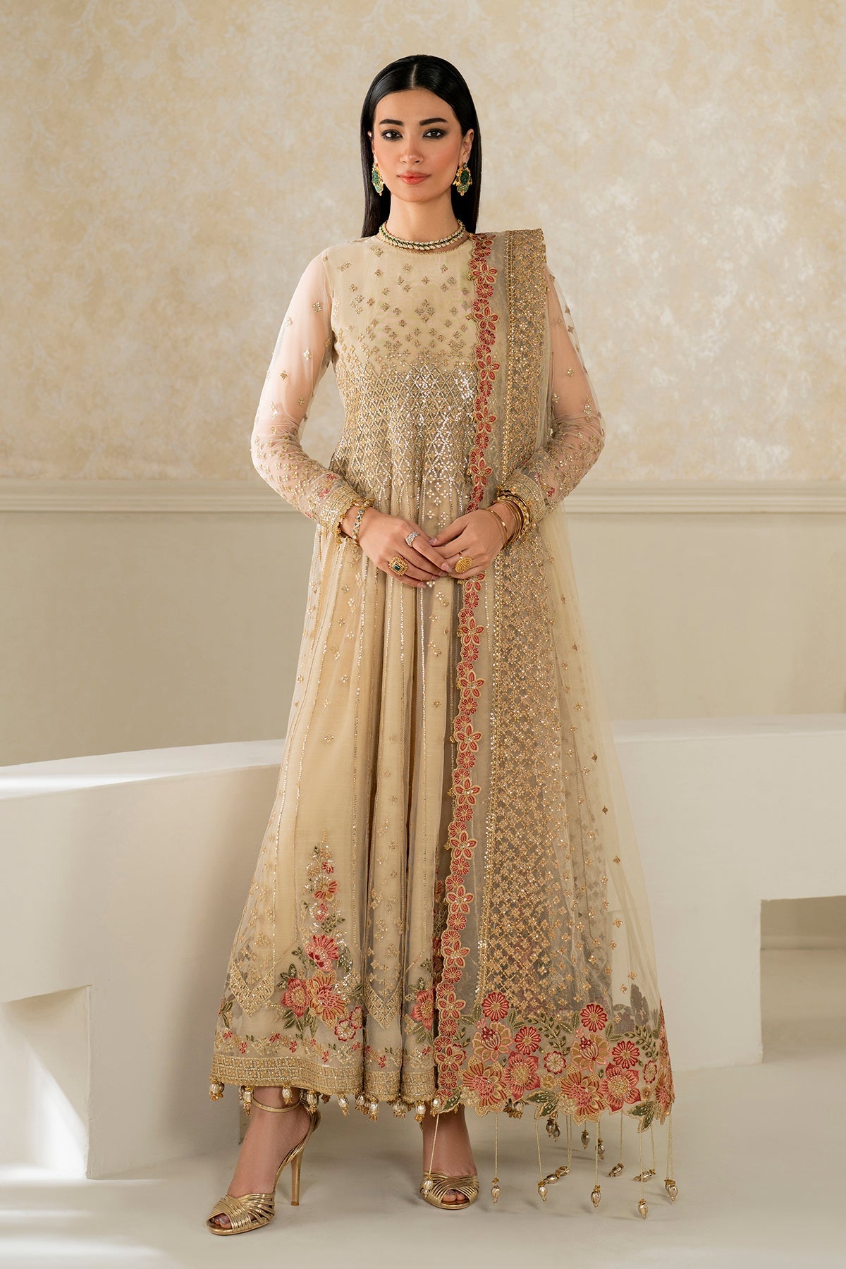 Baroque - Embroidered Net UF-4159