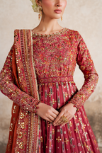Iznik - Ilc-07 Embroidered Printed Silk (Frock)