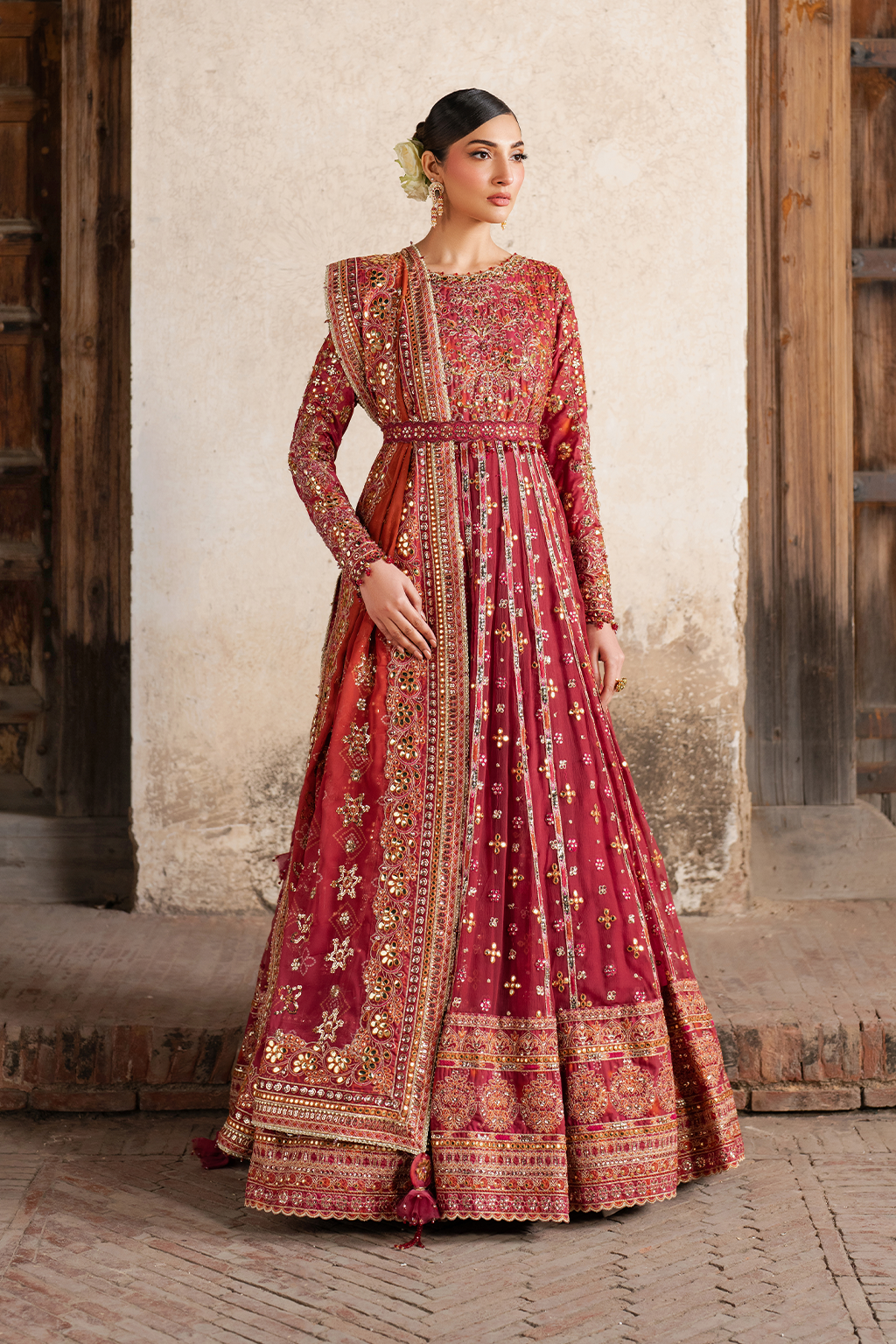 Iznik - Ilc-07 Embroidered Printed Silk (Frock)