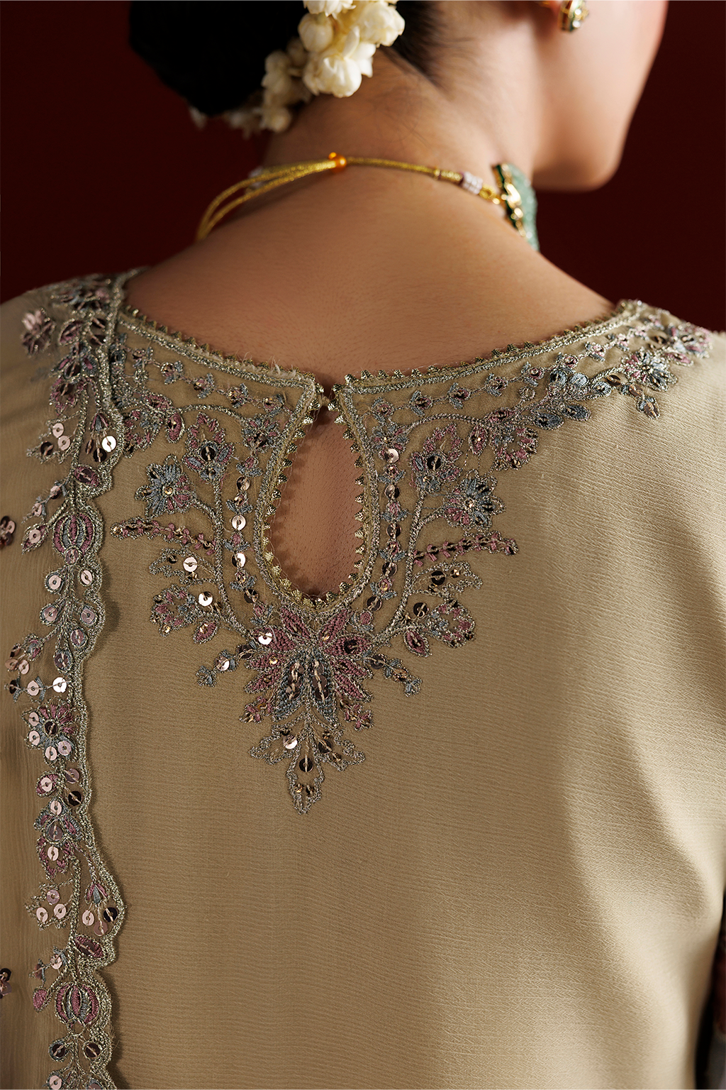 Iznik - Cc-108 Embroidered Chiffon