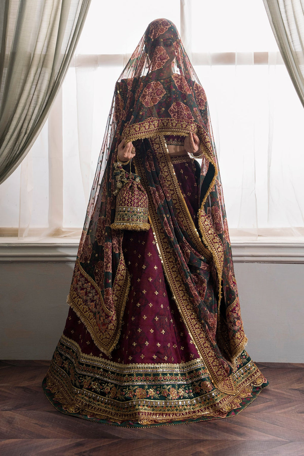 Baroque - Embroidered Chiffon Ch12-03 Stitched