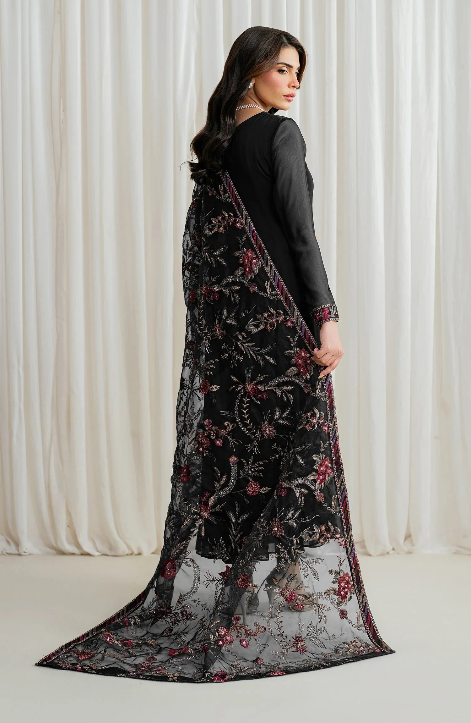 Zarif - ZRF-Emc-07 Embroidered Chiffon