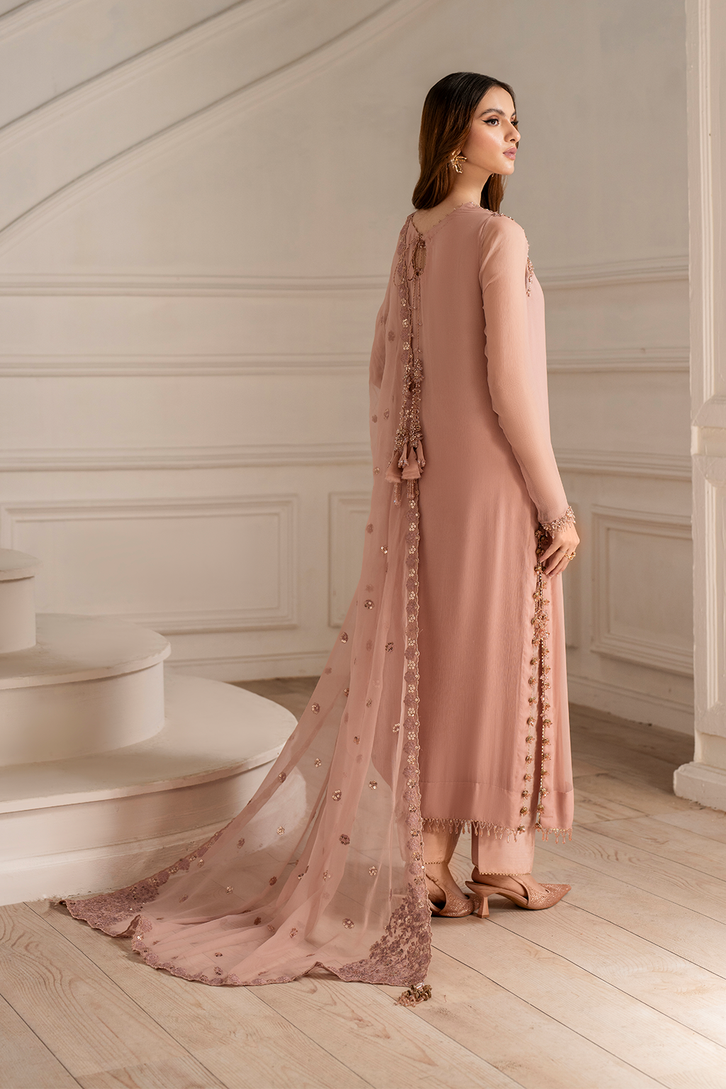 Iznik - Ue-479 Embroidered Chiffon