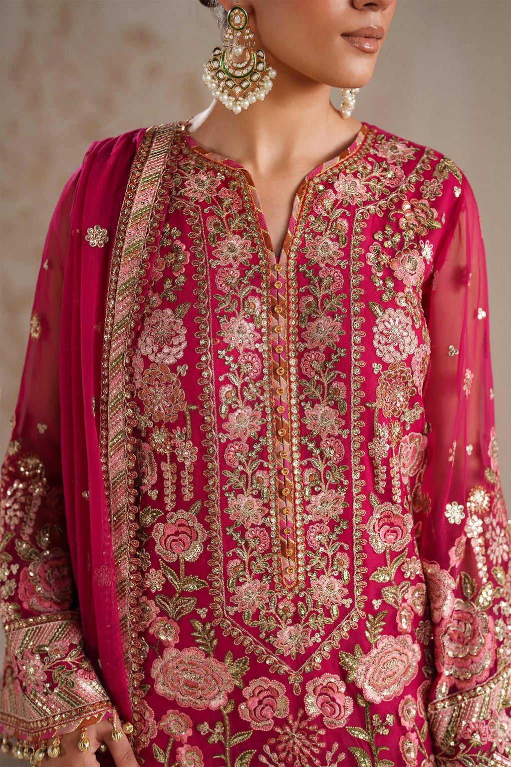 Baroque - Embroidered Chiffon UF-4363