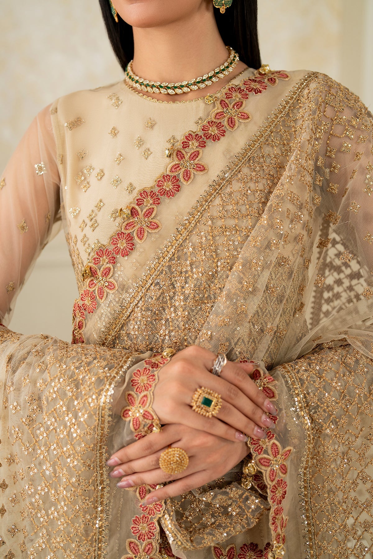 Baroque - Embroidered Net SF-4159