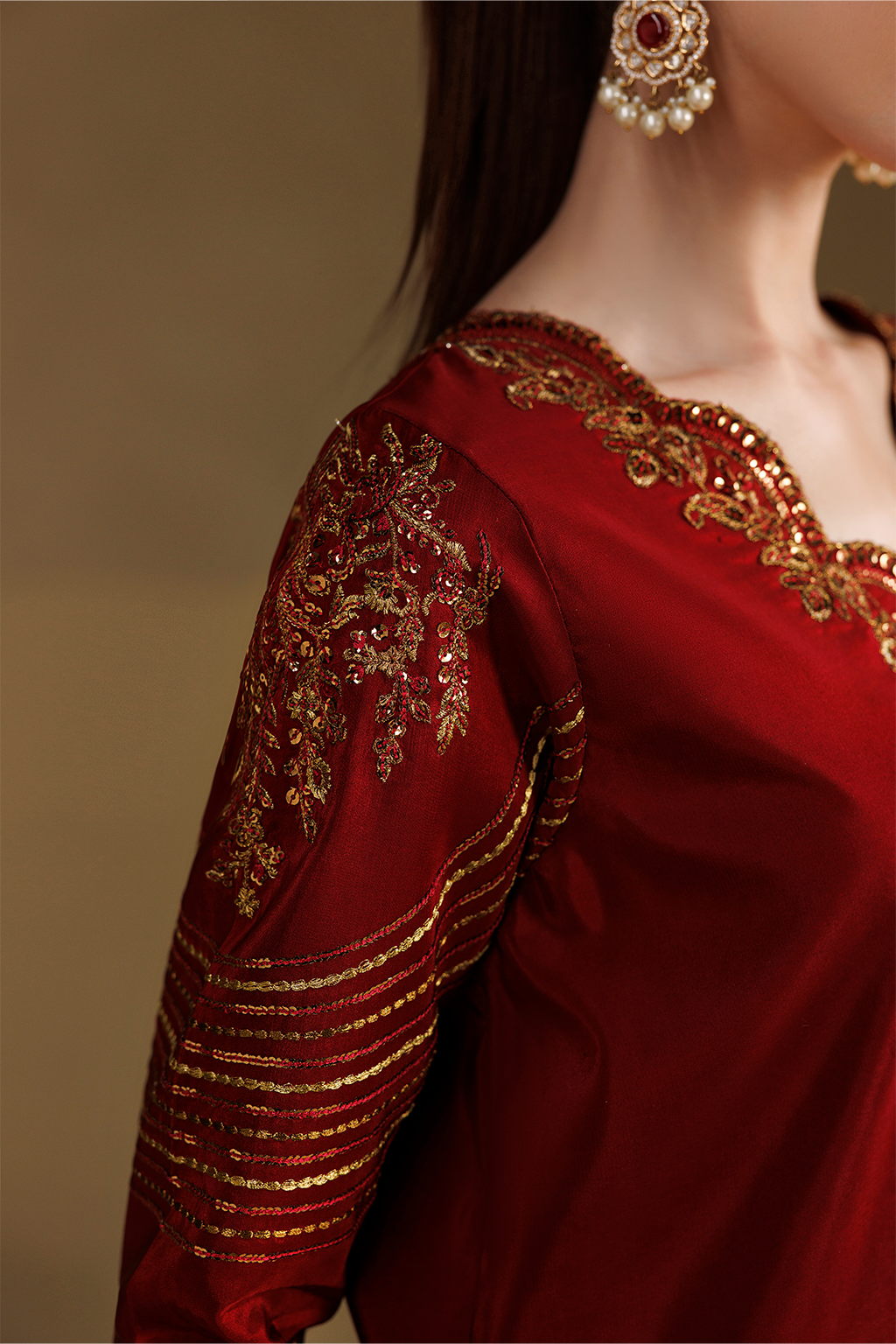 Iznik - Ue-734 Embroidered Ramen Silk