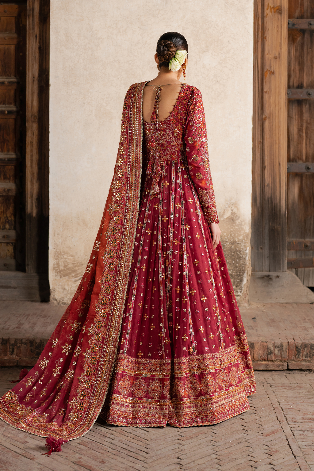 Iznik - Ilc-07 Embroidered Printed Silk (Frock)