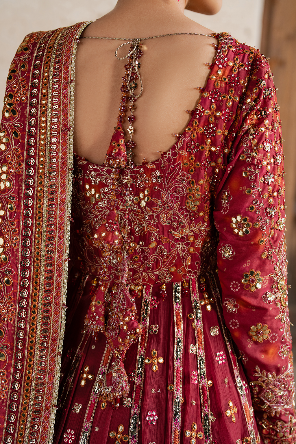 Iznik - Ilc-07 Embroidered Printed Silk (Frock)