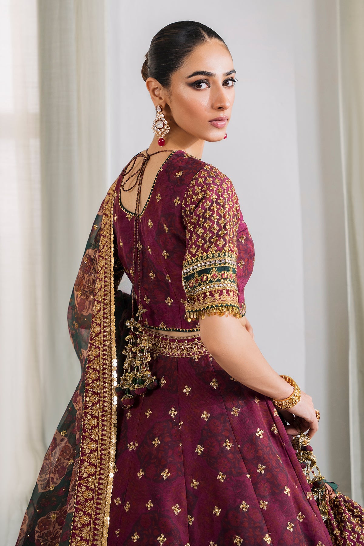 Baroque - Embroidered Chiffon Ch12-03 Stitched