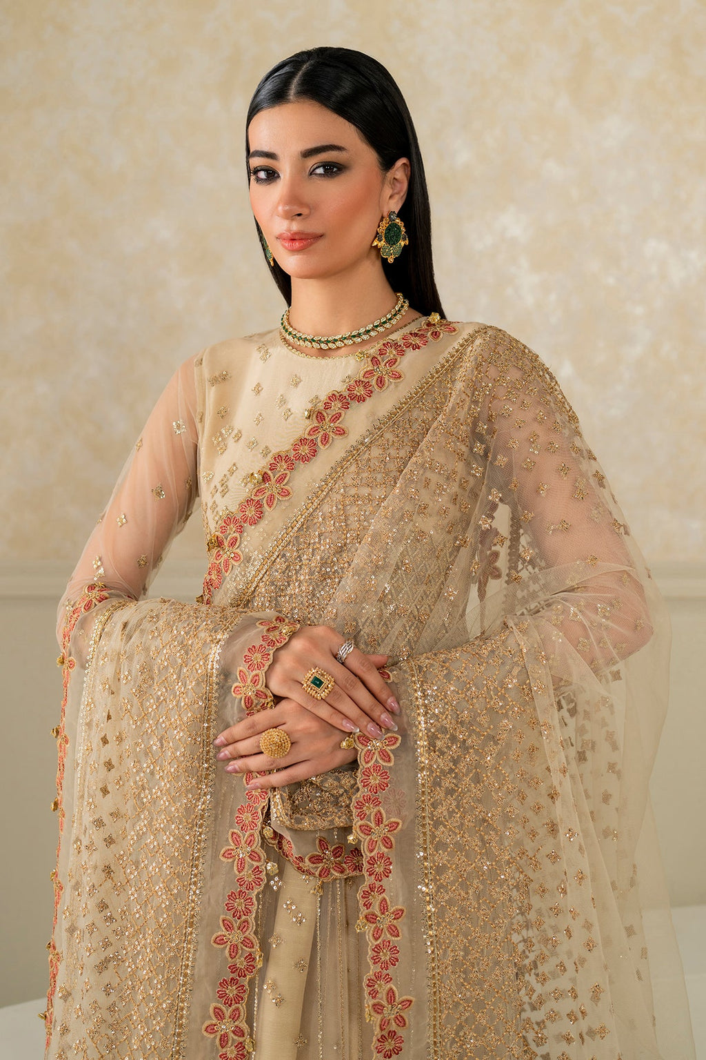 Baroque - Embroidered Net SF-4159