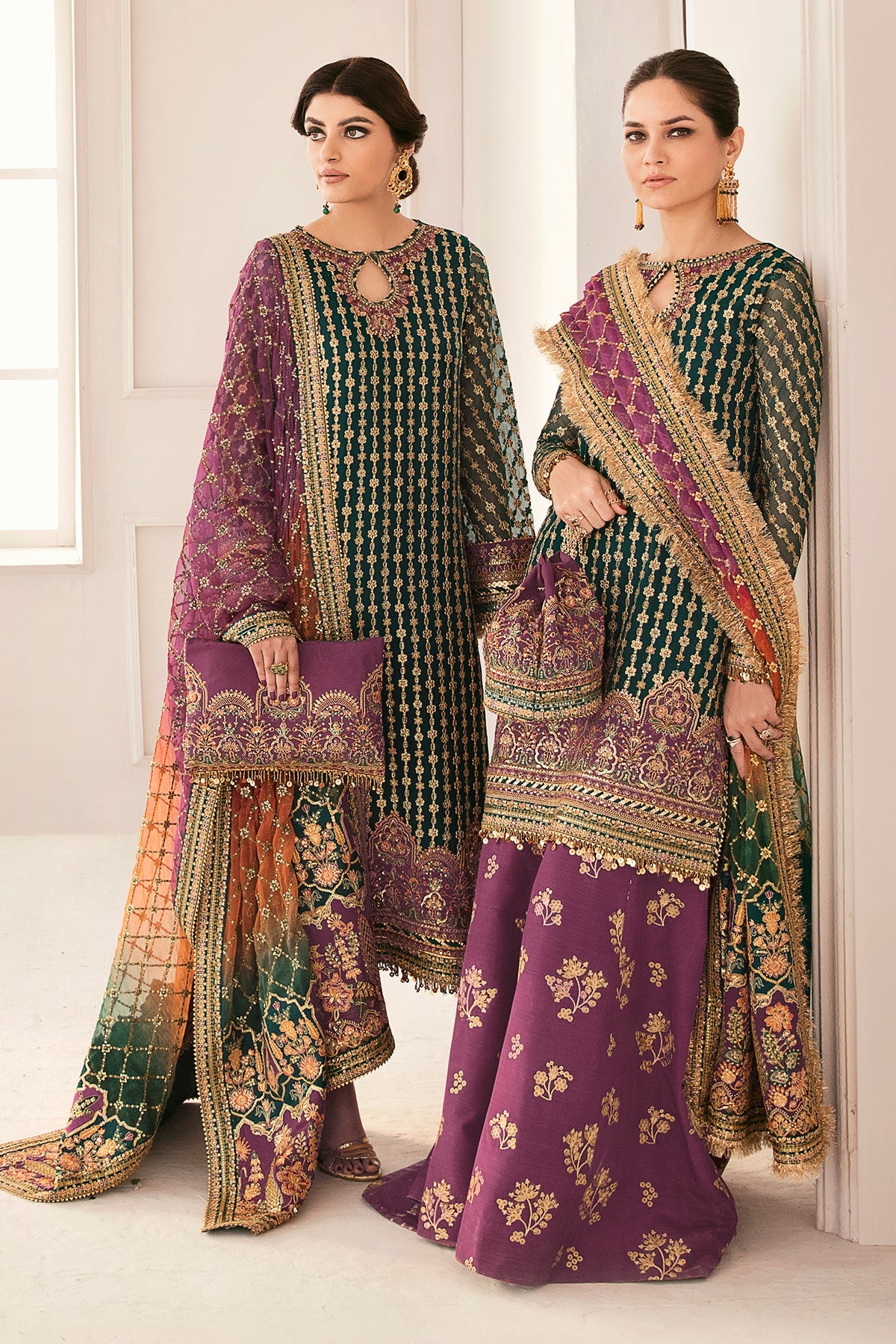 Baroque - Embroidered Chiffon Ch11-06 Stitched