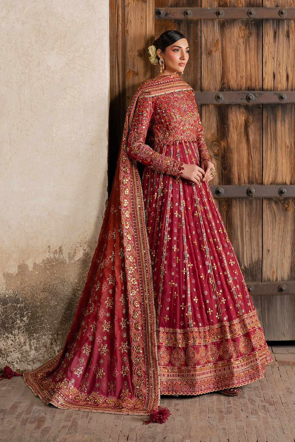 Iznik - Ilc-07 Embroidered Printed Silk (Frock)