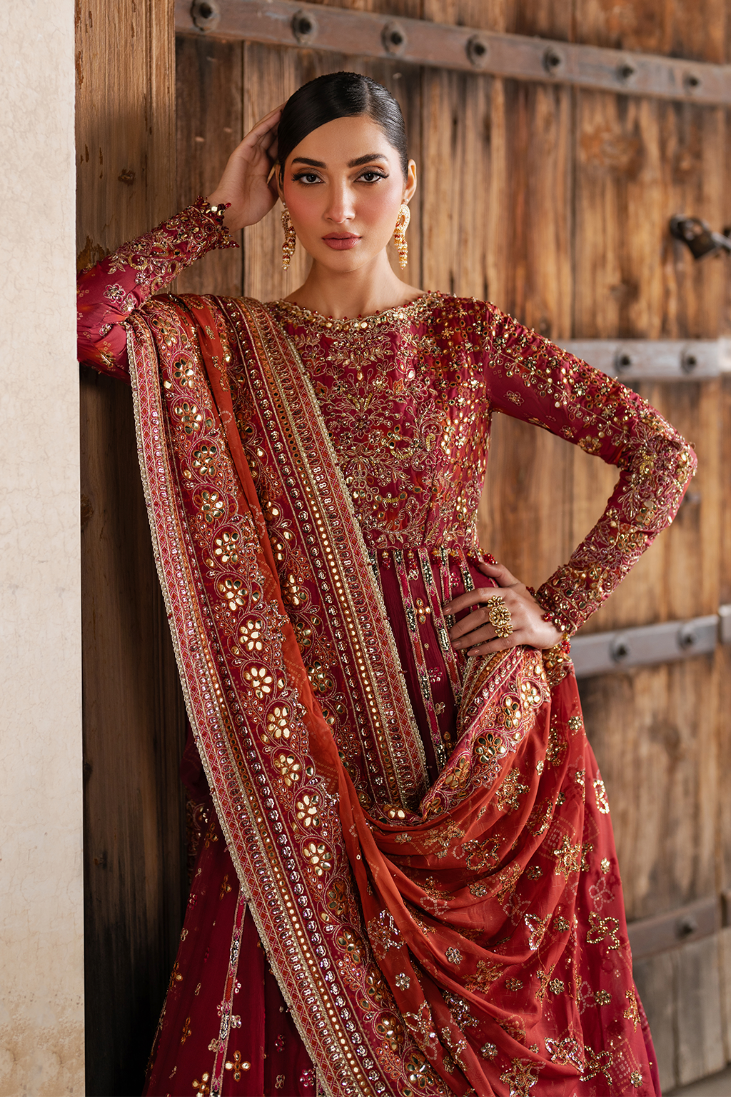 Iznik - Ilc-07 Embroidered Printed Silk (Frock)