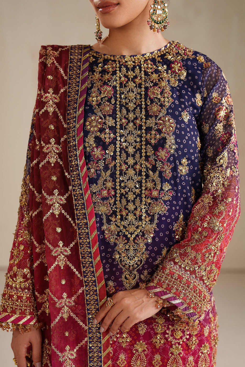 Baroque - Embroidered Chiffon SF-4369