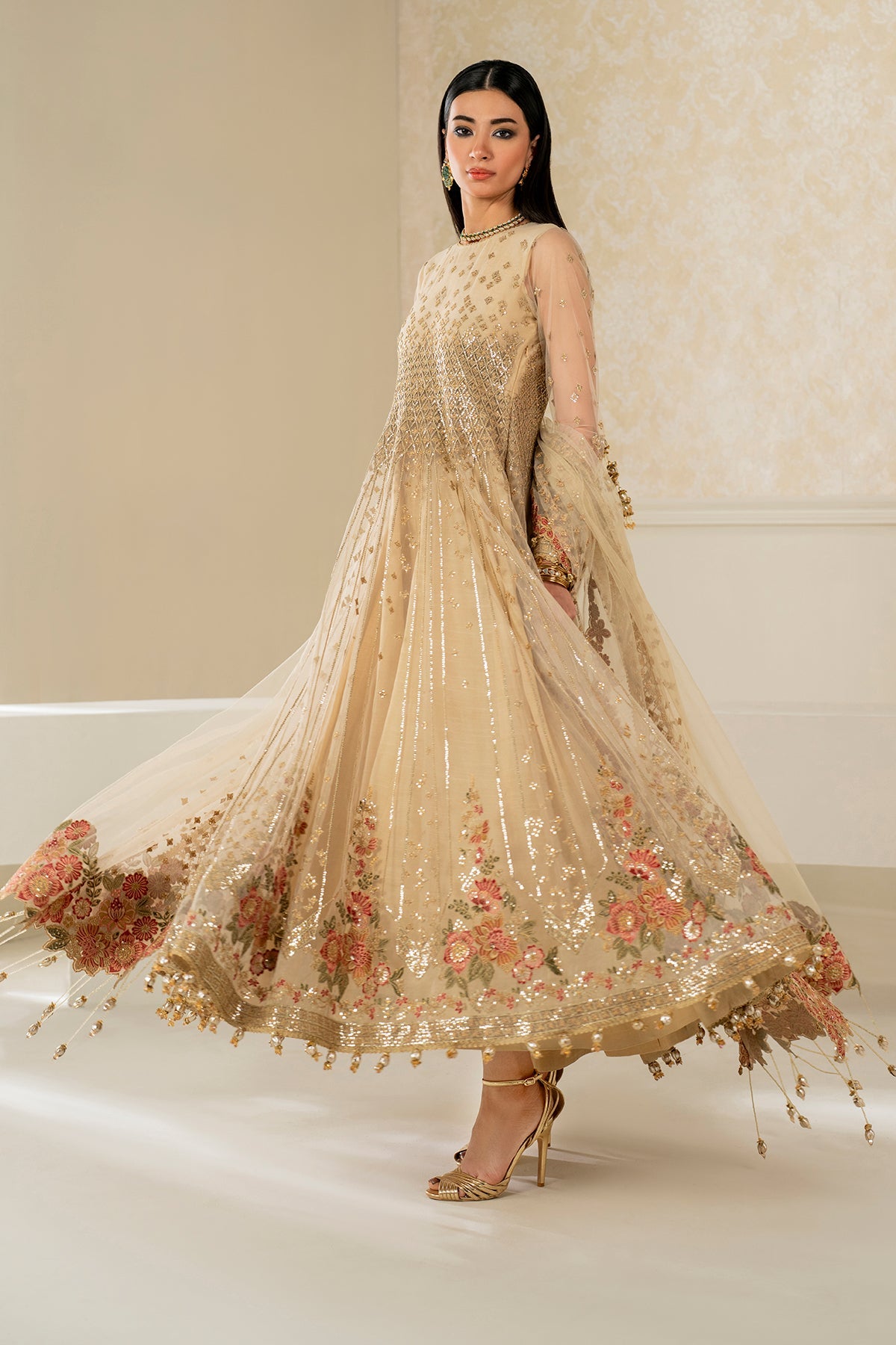 Baroque - Embroidered Net UF-4159