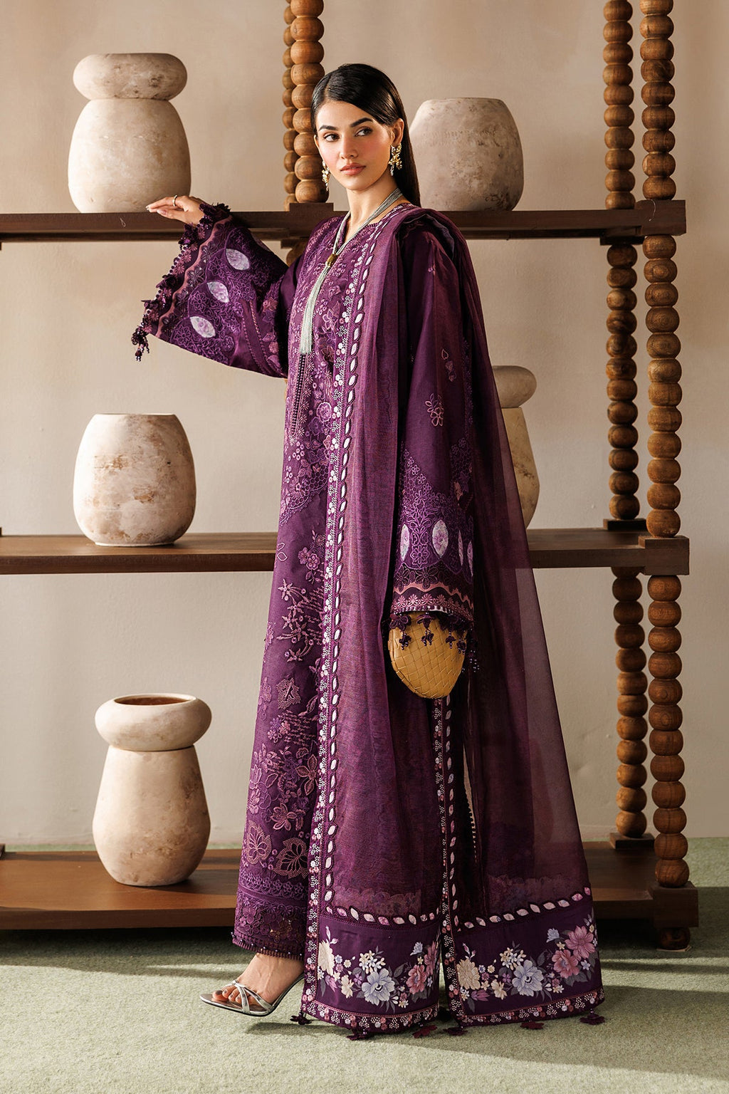 Baroque - Embroidered Lawn El26-D02 Stitched