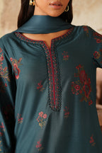 Iznik - Ipf-01 Embroidered Printed Linen