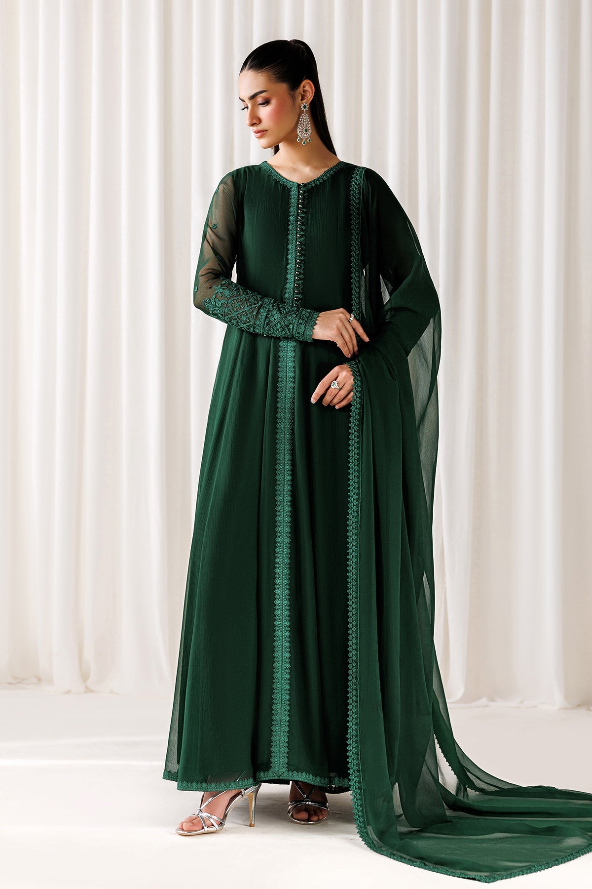 Baroque - Plain Chiffon Dupatta-100