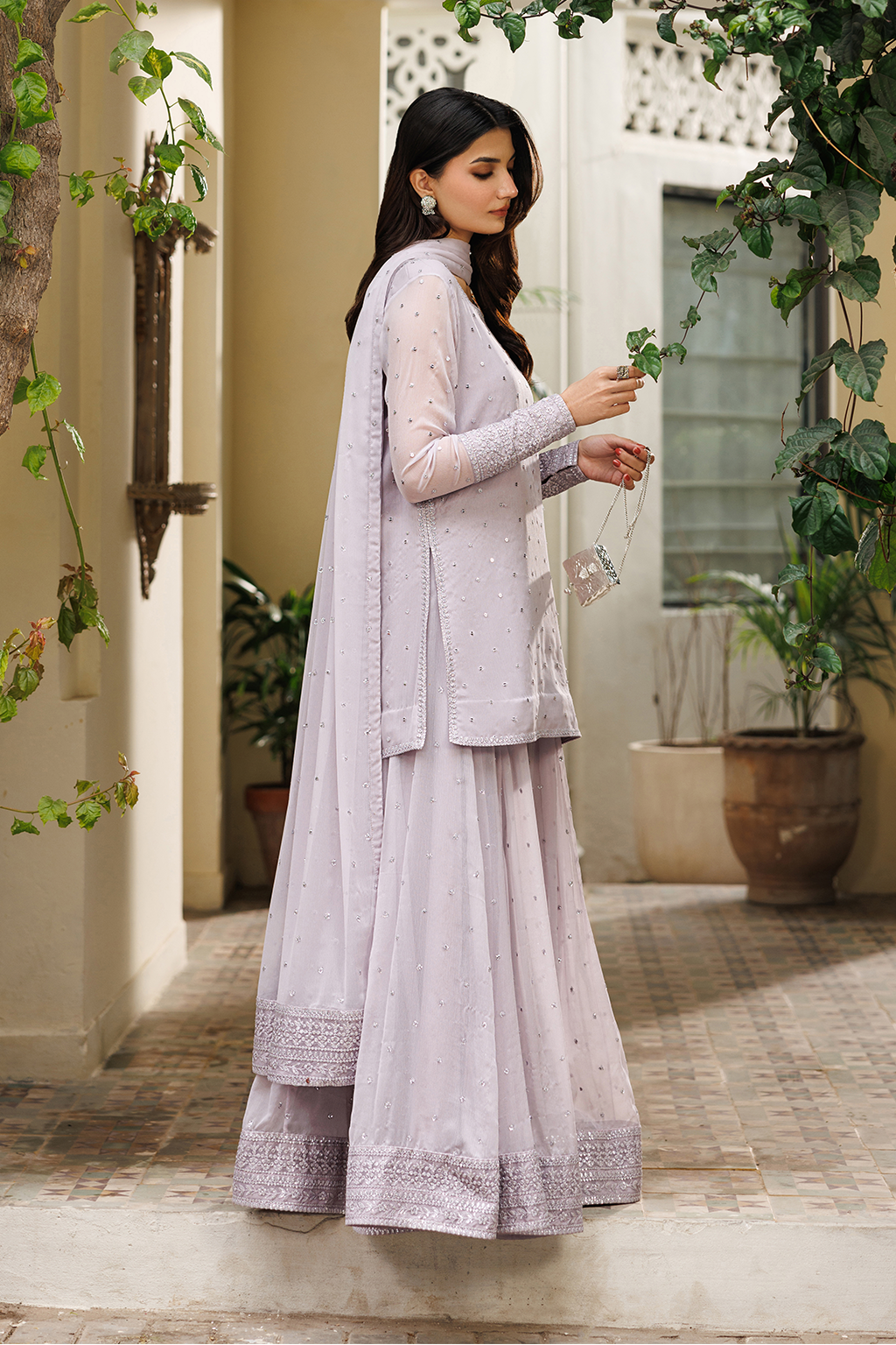 Iznik - Cc-100 Embroidered Chiffon