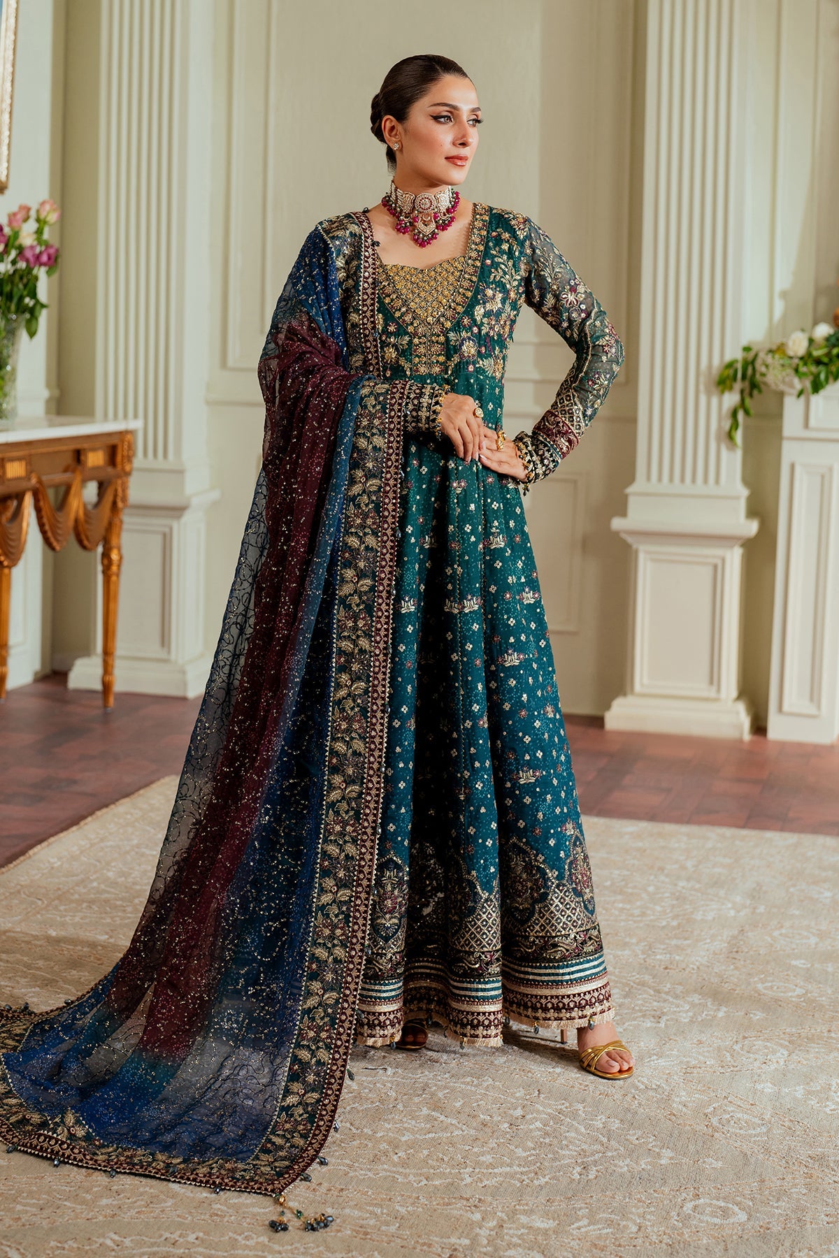 Baroque - Embroidered Chiffon Ch13-03 Stitched
