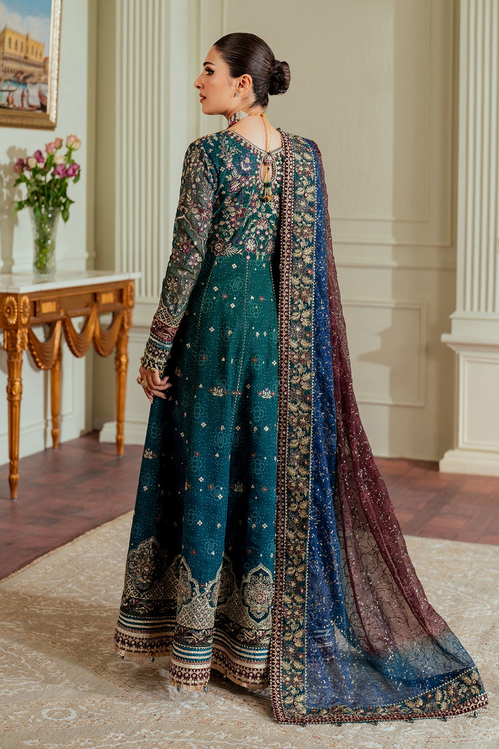 Baroque - Embroidered Chiffon Ch13-03 Stitched
