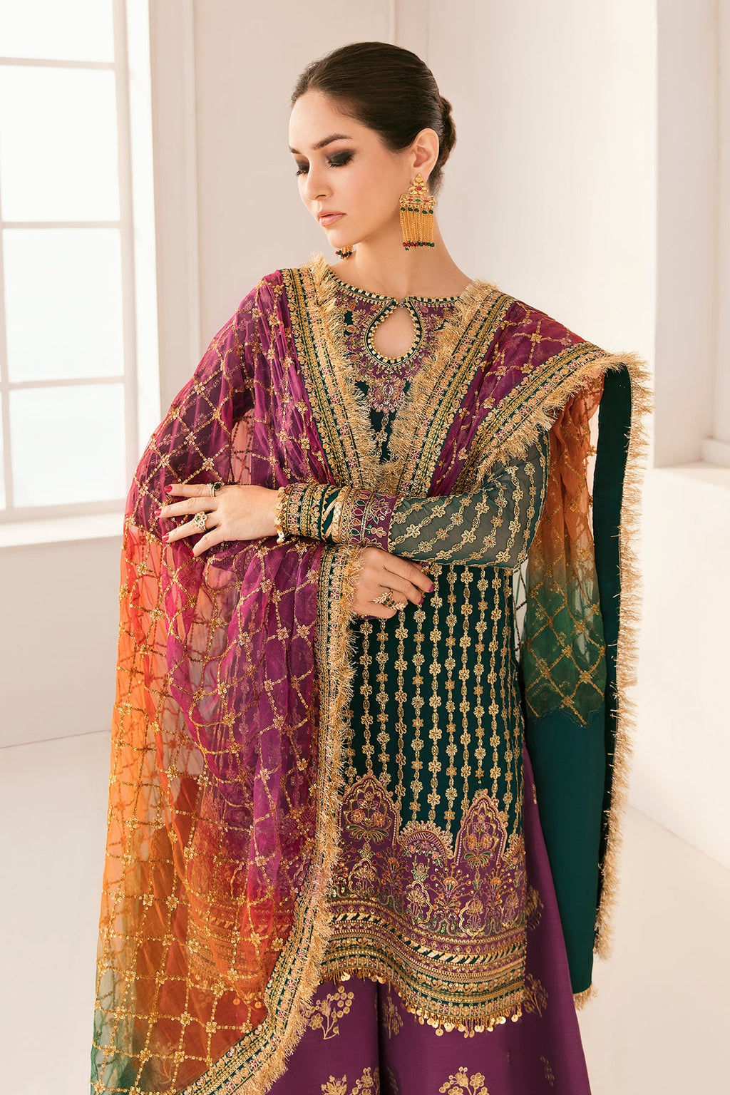 Baroque - Embroidered Chiffon Ch11-06 Stitched