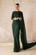 Baroque - Plain Chiffon Saree En-1220