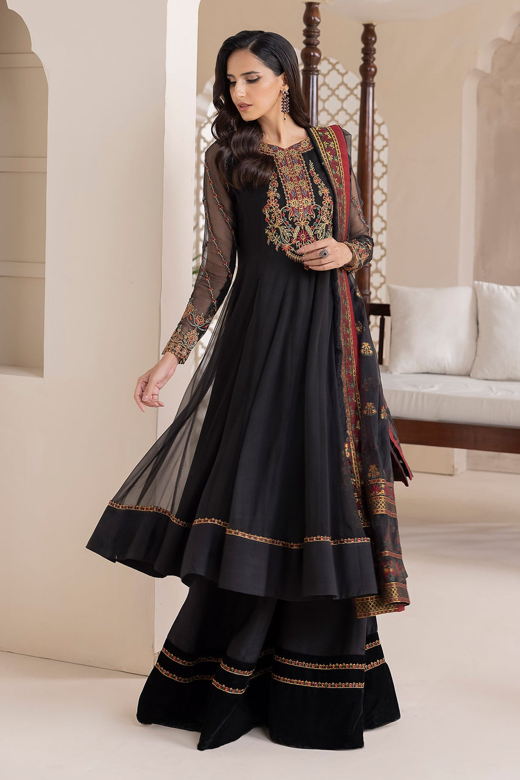 Baroque - Embroidered Chiffon UF-417