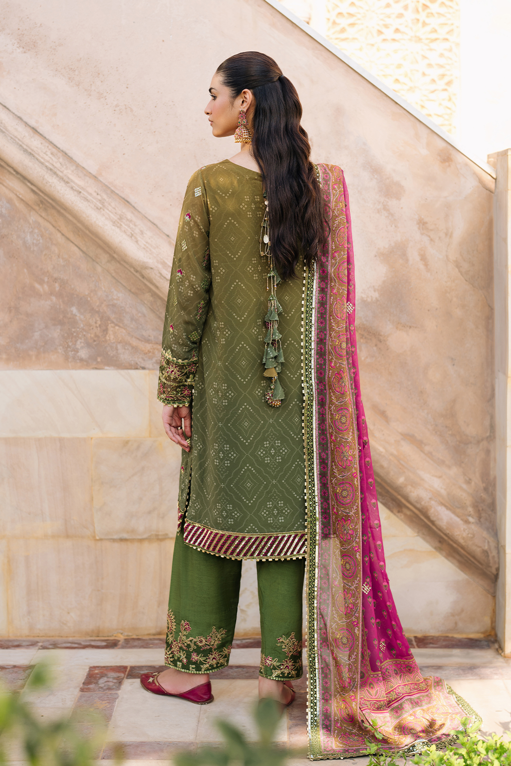 Iznik - Ue-329 Embroidered Chiffon