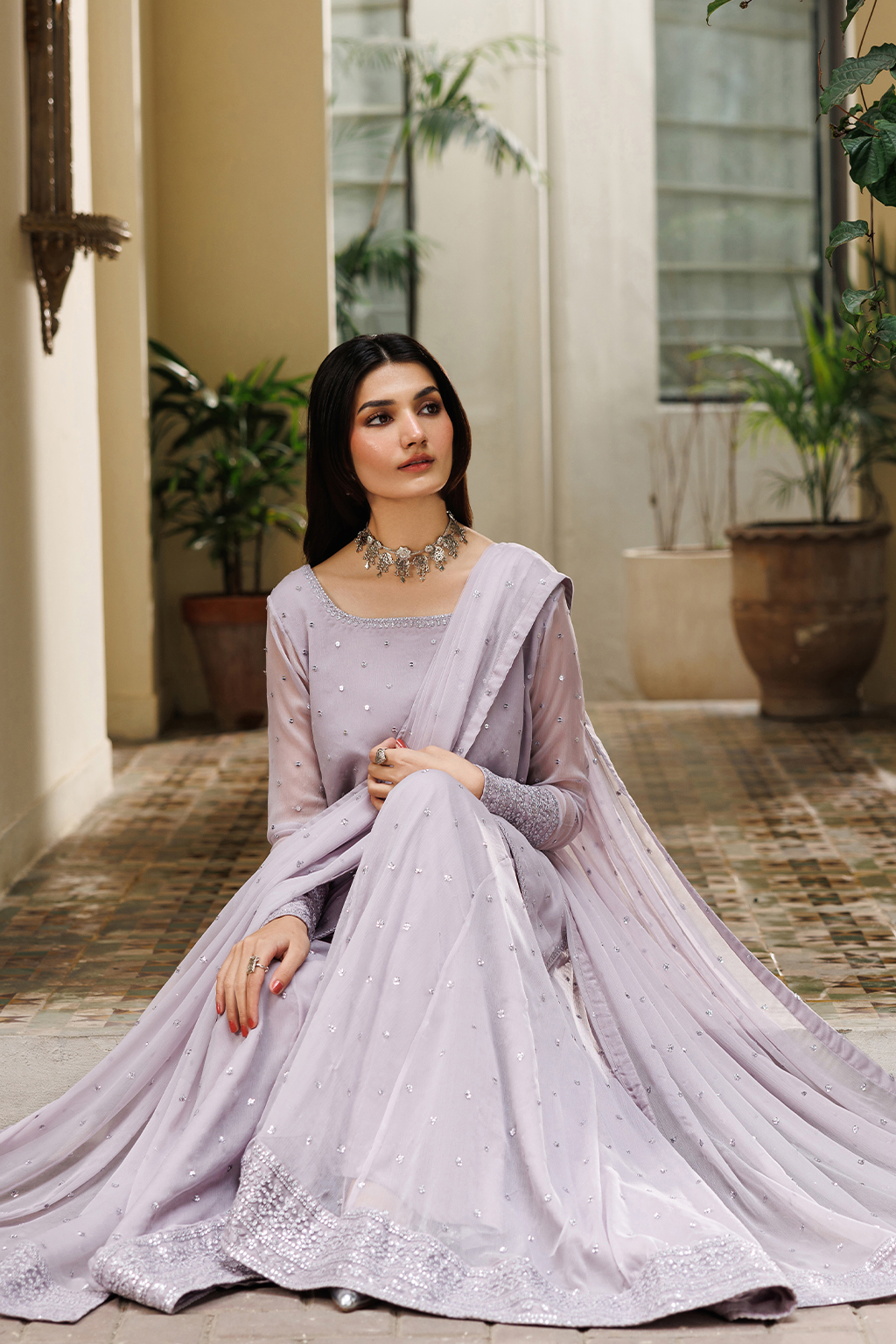 Iznik - Cc-100 Embroidered Chiffon