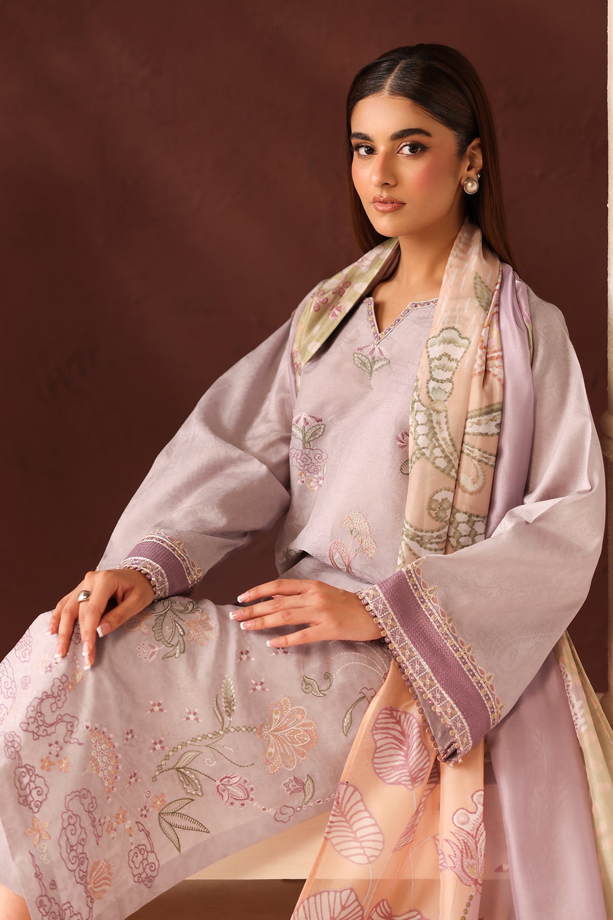 Baroque - Embroidered Self Jacquard UF-4484
