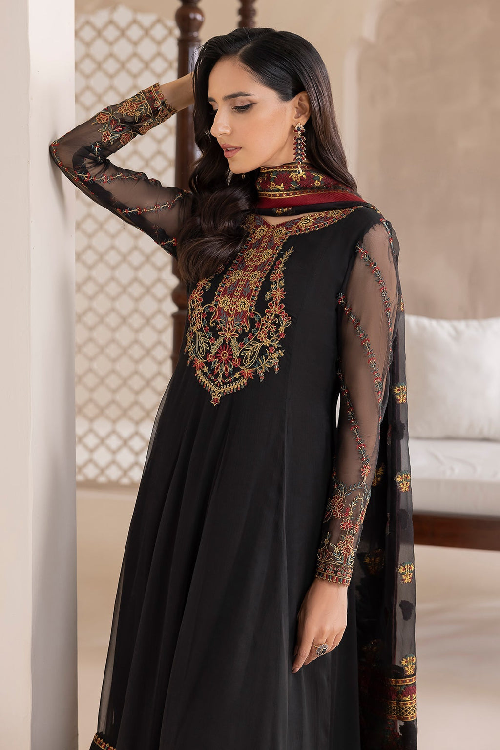 Baroque - Embroidered Chiffon SF-417
