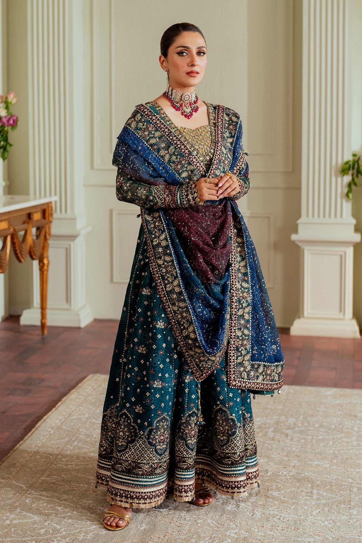 Baroque - Embroidered Chiffon Ch13-03 Stitched