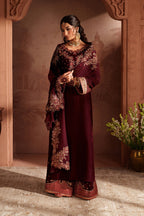 Iznik - Iv-55 Embroidered Velvet