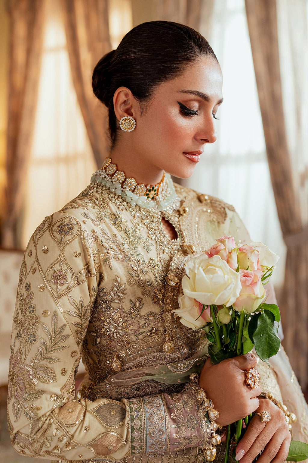 Baroque - Embroidered Net Ch13-06 Stitched